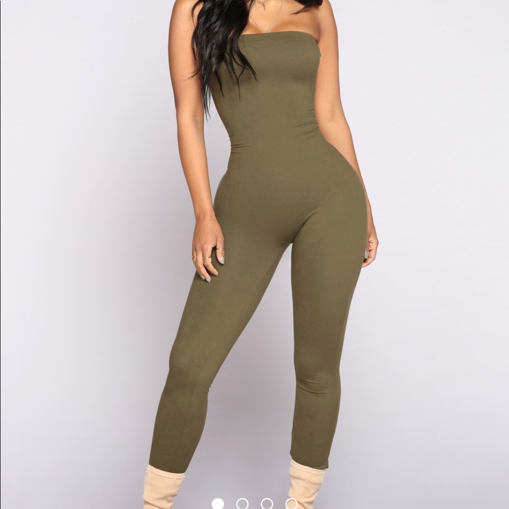 Fashion nova Olive jumpsuit